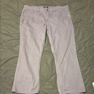 Flag & Anthem Mens Gray Straight-Leg Jeans
